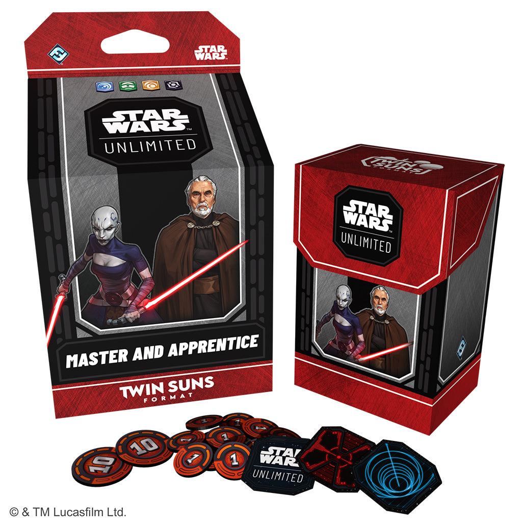 Star Wars: Unlimited – 2026 Twin Suns Deck Trading Card Games Fantasy Flight SWU TS Master and Apprentice