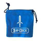 1UP Dice Polyhedral Set: Mythical Sword Dice Infinite Black