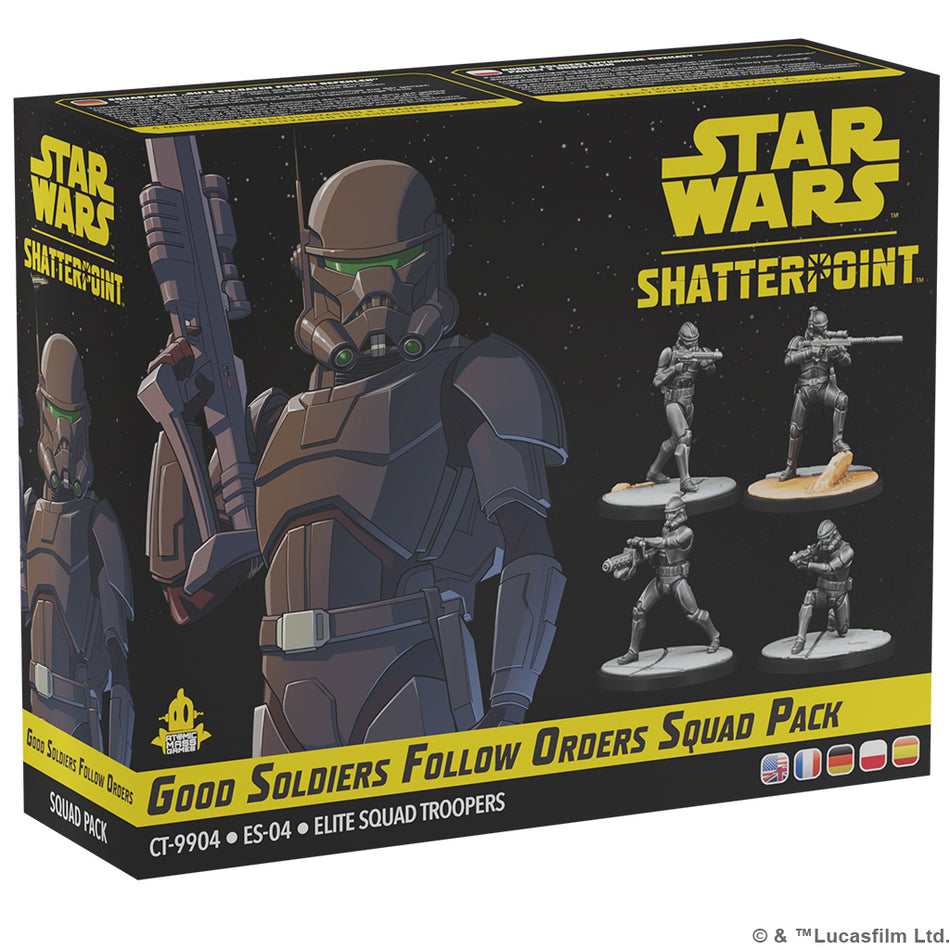 Star Wars Shatterpoint: Good Soldiers Follow Orders Squad Pack Miniatures Atomic Mass Games   