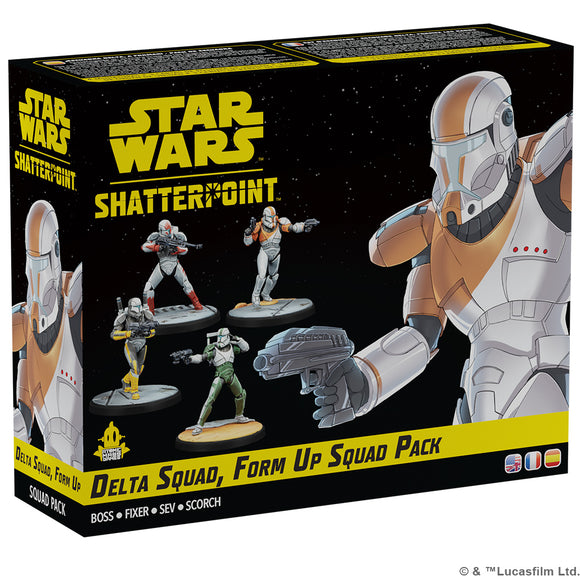 Star Wars: Shatterpoint - Delta Squad, Form Up Squad Pack Miniatures Atomic Mass Games SWSP Delta Squad