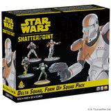 Star Wars: Shatterpoint - Delta Squad, Form Up Squad Pack Miniatures Atomic Mass Games SWSP Delta Squad