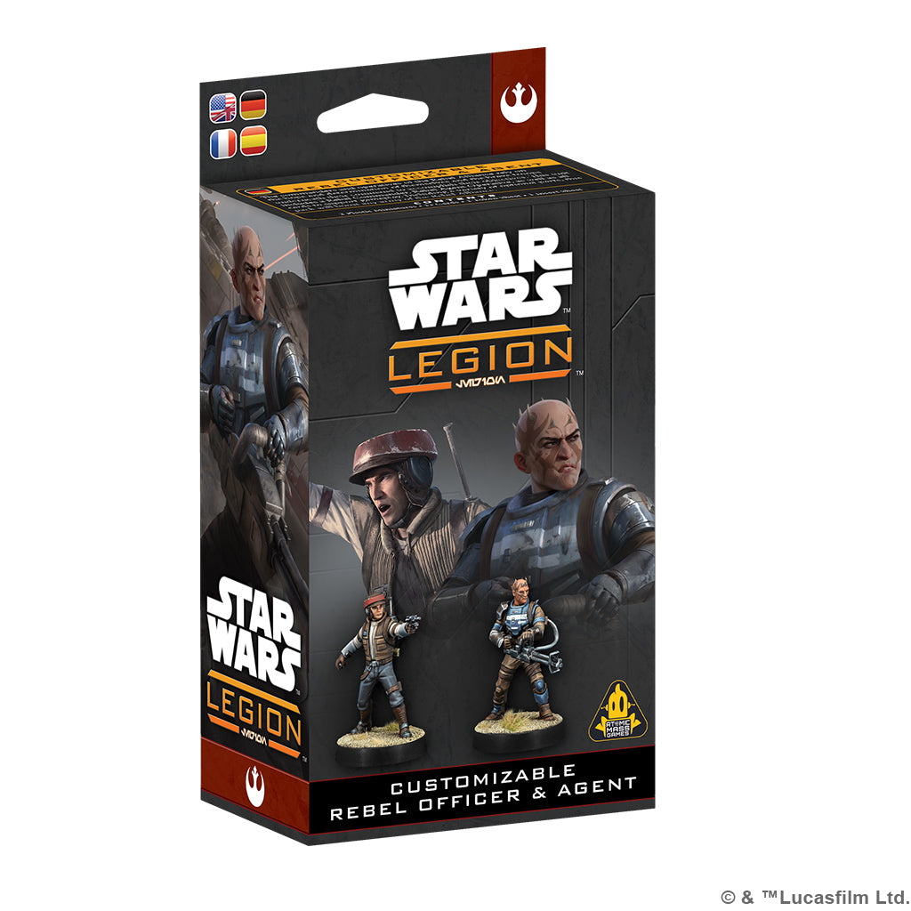 Star Wars: Legion - Customizable Rebel Officer & Agent Miniatures Atomic Mass Games
