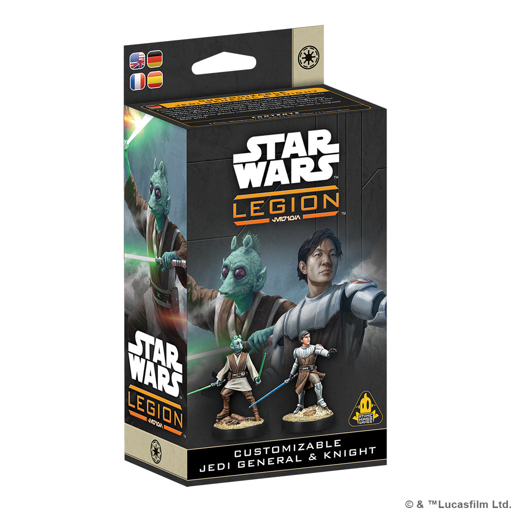 Star Wars: Legion - Customizable Jedi General and Knight Miniatures Atomic Mass Games SWL Jedi Gen & Knight