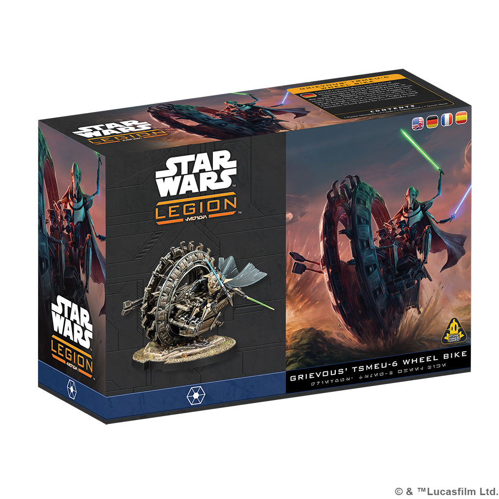 Star Wars: Legion - General Grievous' TSMEU-6 Wheel Bike Miniatures Atomic Mass Games SWL GG 6 Wheel Bike