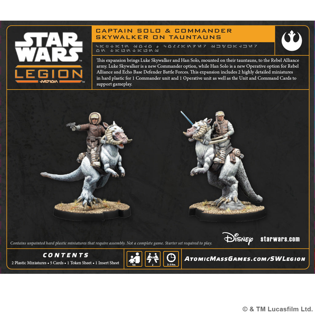 Star Wars: Legion – Captain Solo & Commander Skywalker on Tauntauns Board Games Asmodee