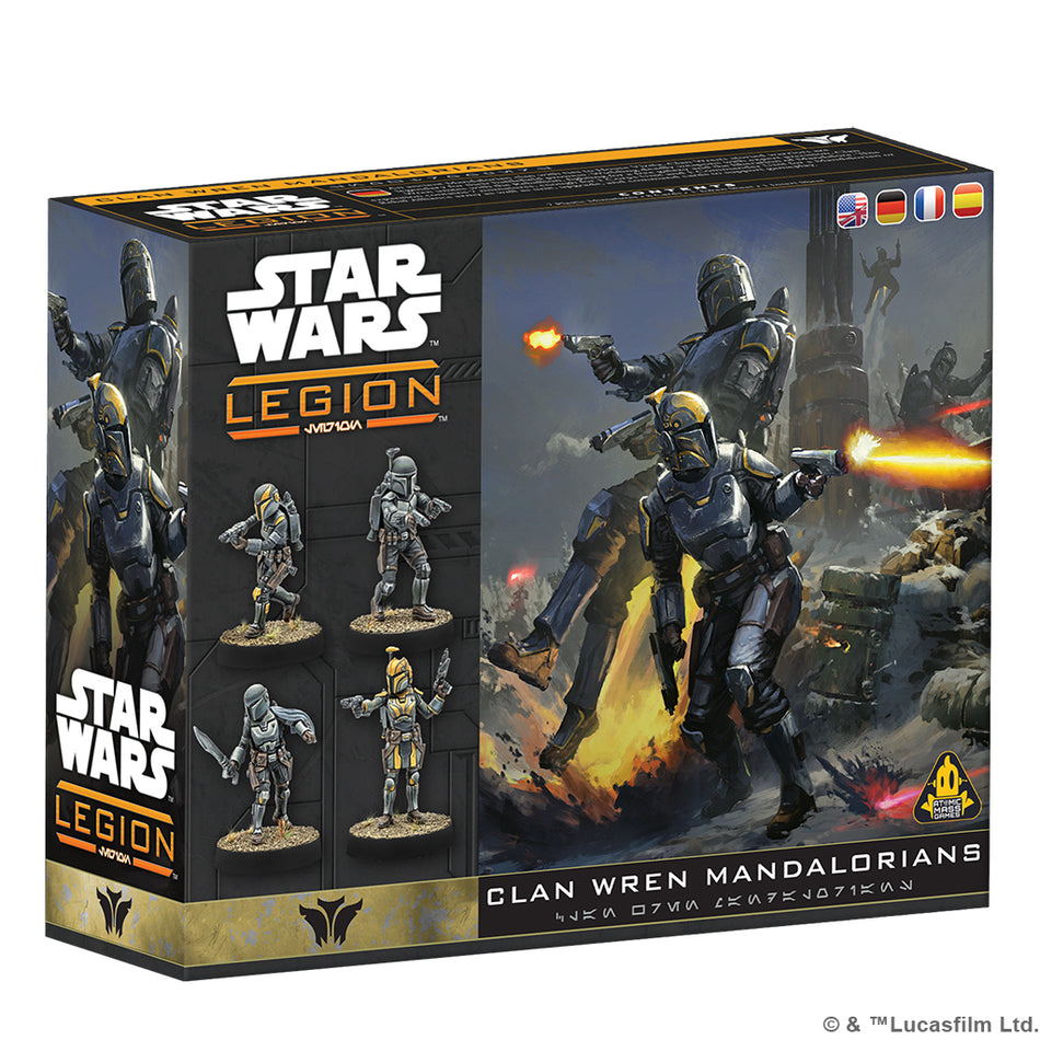 Star Wars: Legion - Clan Wren Mandalorians Miniatures Atomic Mass Games SWL Clan Wren Mandalorians