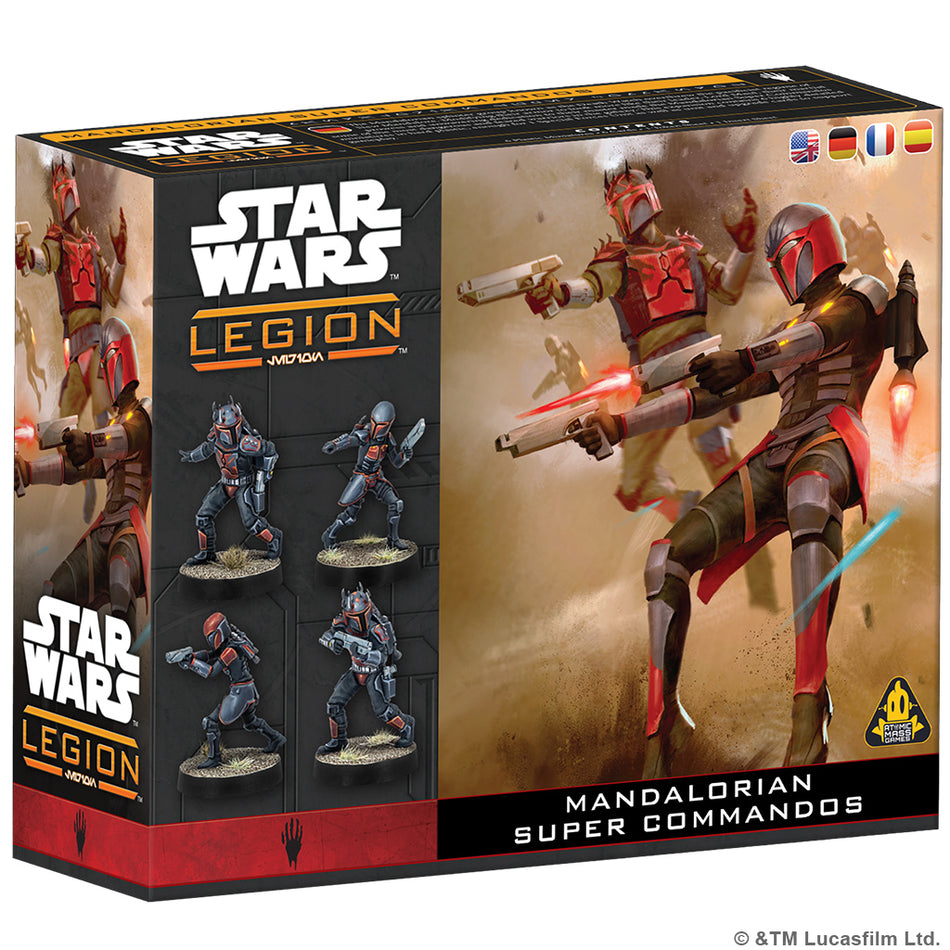 Star Wars: Legion - Mandalorian Super Commandos Miniatures Atomic Mass Games SWL Mandalorian Super Commandos