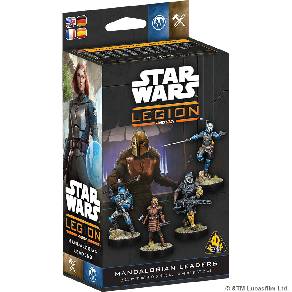 Star Wars: Legion - Mandalorian Leaders Miniatures Atomic Mass Games SWL Mandalorian Leaders