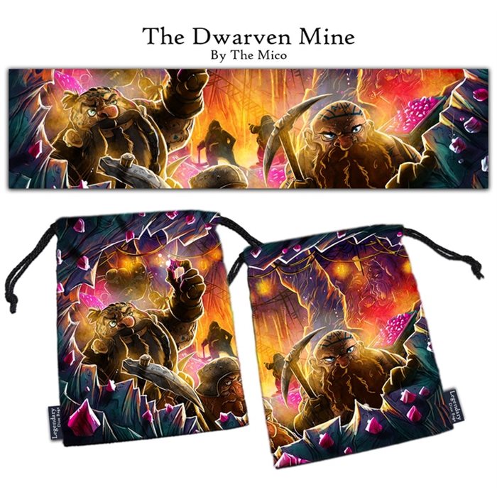Legendary Dice Bag: The Dwarven Mine XL Supplies Drawlab Entertainment