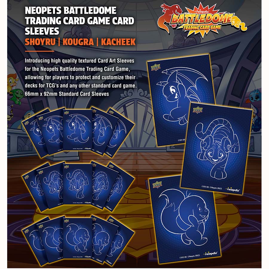 Neopets Battledome TCG: Card Sleeves (3 Options) Board Games Upper Deck Entertainment NPBD DP Shoryu
