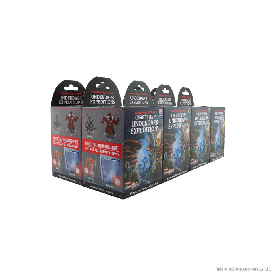 D&D Icons of the Realms Set 36 - Underdark Expeditions Blind Box (2 options) Miniatures WizKids IotR 36 Underdark 8x Booster Brick