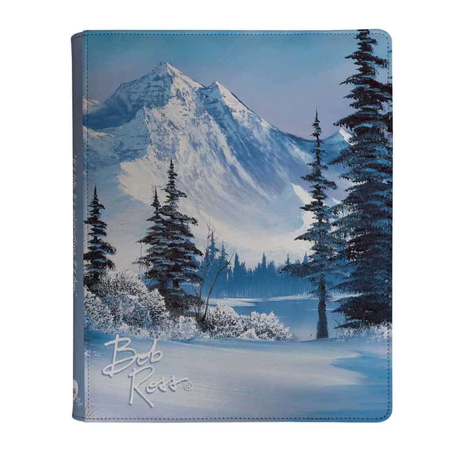 Bob Ross Winter Paradise 9-Pocket Zippered-Pro Binder Supplies Ultra Pro Bob Ross Wntr Paradise 9pkt