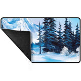 Bob Ross Winter Paradise Black Stitched Playmat Supplies Ultra Pro