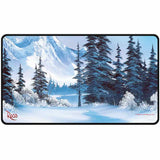 Bob Ross Winter Paradise Black Stitched Playmat Supplies Ultra Pro