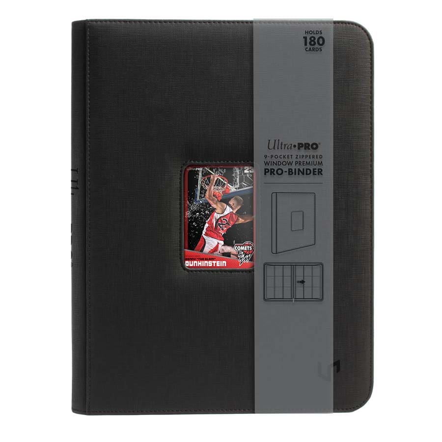 Ultra Pro Binder 9pkt PRO Zippered Window Supplies Ultra Pro Binder 9pkt Zip Window