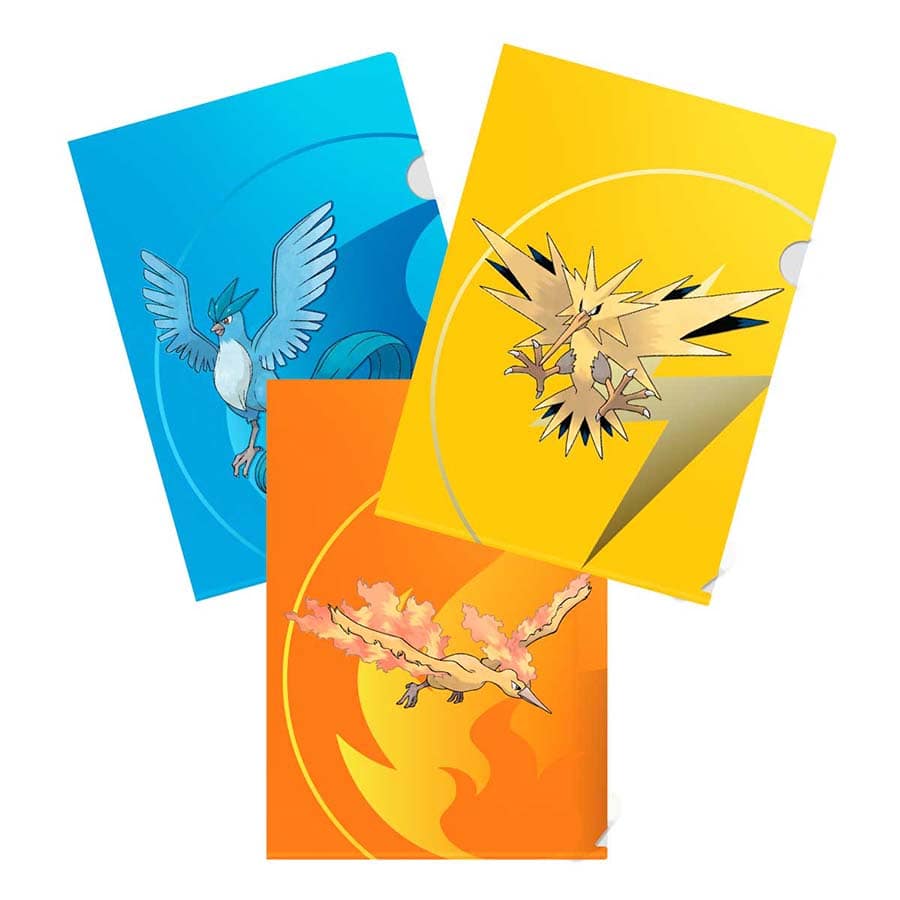 Pokemon Tournament Folios 3-Pack Articuno Zapdos Moltres Supplies Ultra Pro