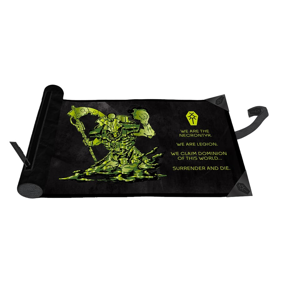 Warhammer 40,000: Necron Codex Aligned Premium Dice Scroll Supplies Ultra Pro WH Necron Dice Scroll