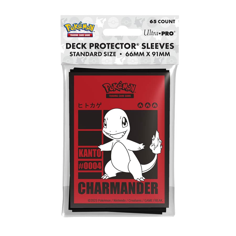Pokemon Charmander Sleeves - 65ct Supplies Ultra Pro DP Charmander