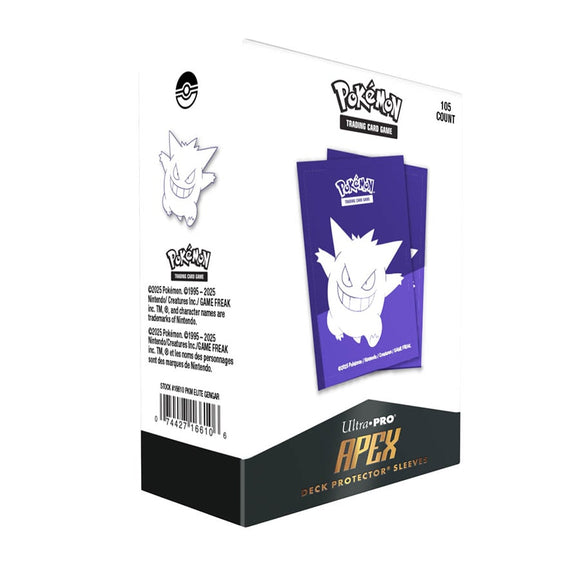 Pokemon: Elite Series: Gengar 105ct Apex Sleeves Supplies Ultra Pro