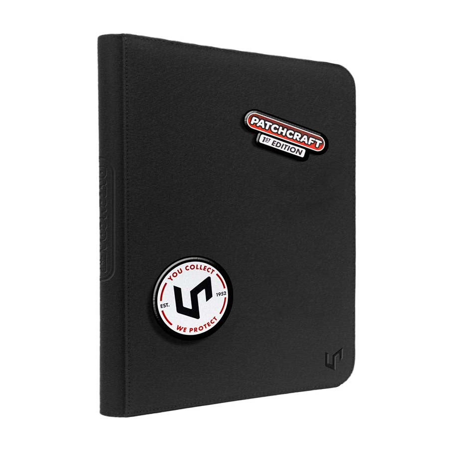 Patchcraft Zippered 9 Pocket Pro Binder Black Supplies Ultra Pro Patchcraft 9pkt Zip BLK