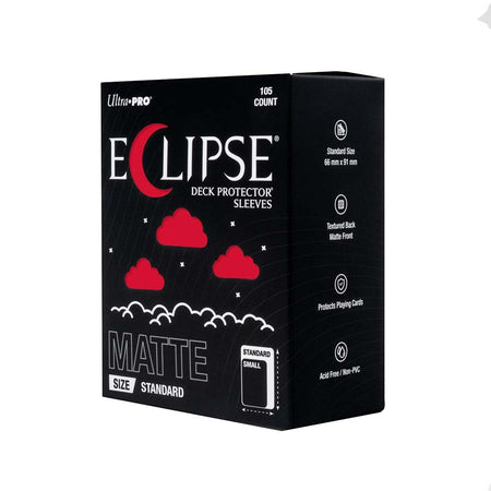 Eclipse Sleeves: Standard Matte Deck Protectors Supplies Ultra Pro Eclipse DP RED