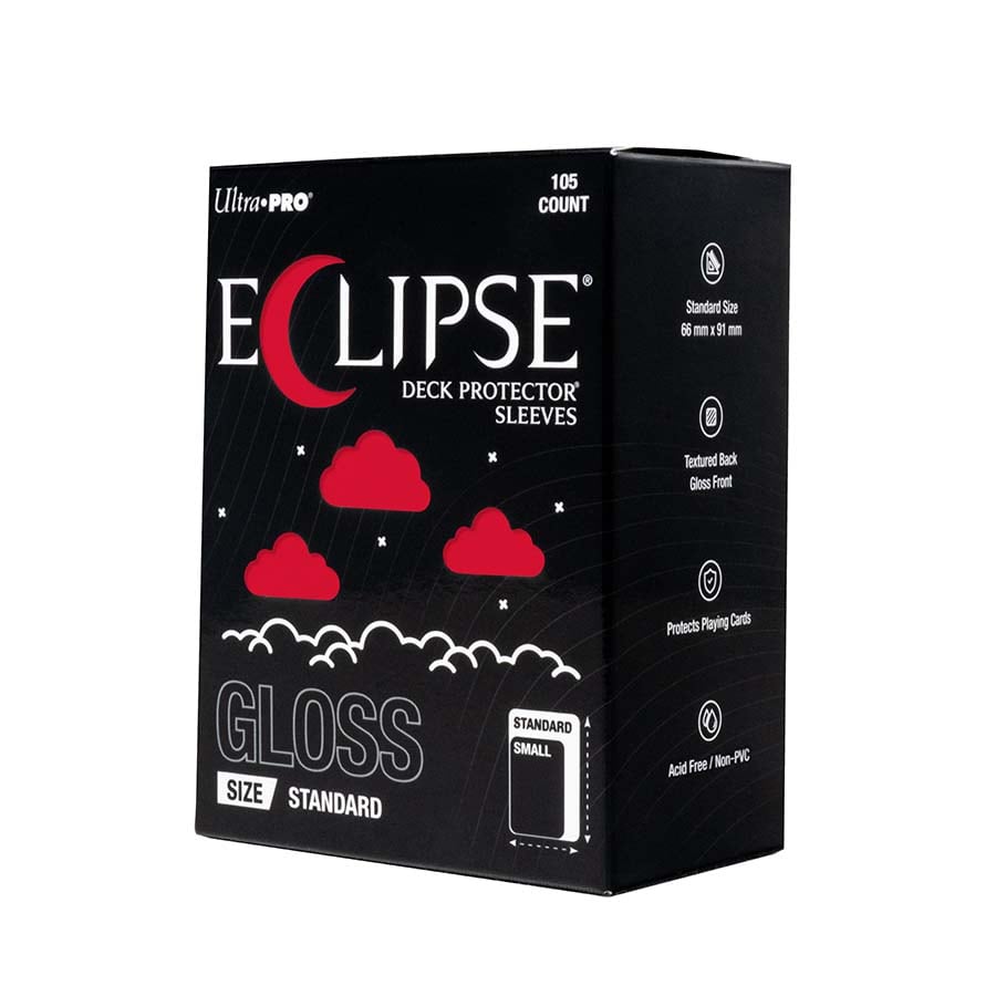 Eclipse Sleeves: Standard Gloss Deck Protectors Supplies Ultra Pro Eclipse DP GLS RED
