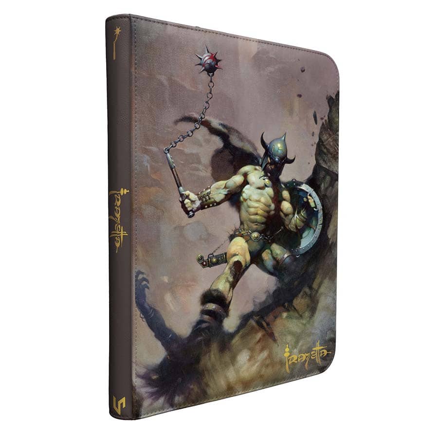 Ultra Pro: Artist Spotlight: Frank Frazetta: 9 Pocket Premium Pro-Binder: Warrior with Ball and Chain (Copy) Supplies Ultra Pro F Frazetta 9pkt Binder WWBC