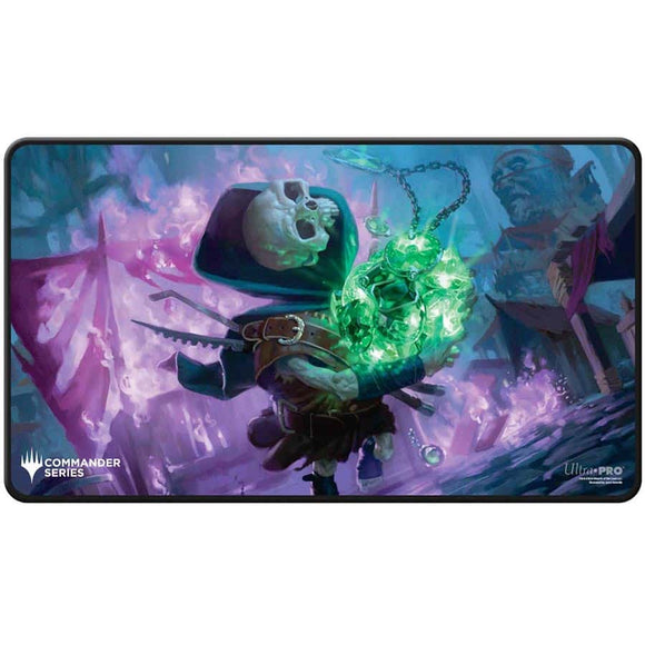 MTG Commander Series Q4 2024 Shard Black Stitched Playmat - Tinybones (Fan Vote) Supplies Ultra Pro   