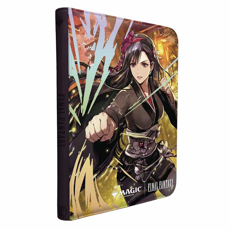 MTG Final Fantasy Tifa Lockhart 9-Pocket Zippered Premium Pro-Binder Supplies Ultra Pro FF Tifa 9pkt Pro Binder
