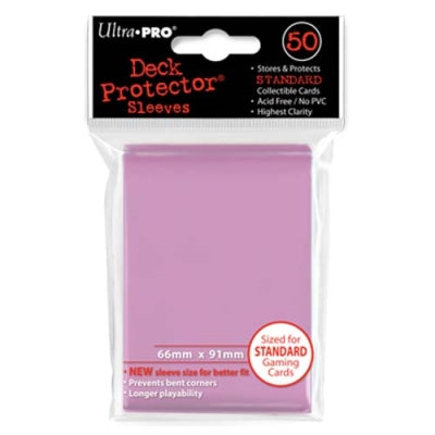 Ultra Pro Standard Card Game Sleeves 50ct Pro-Gloss Pink Supplies Ultra Pro DP GLS Pink (50)