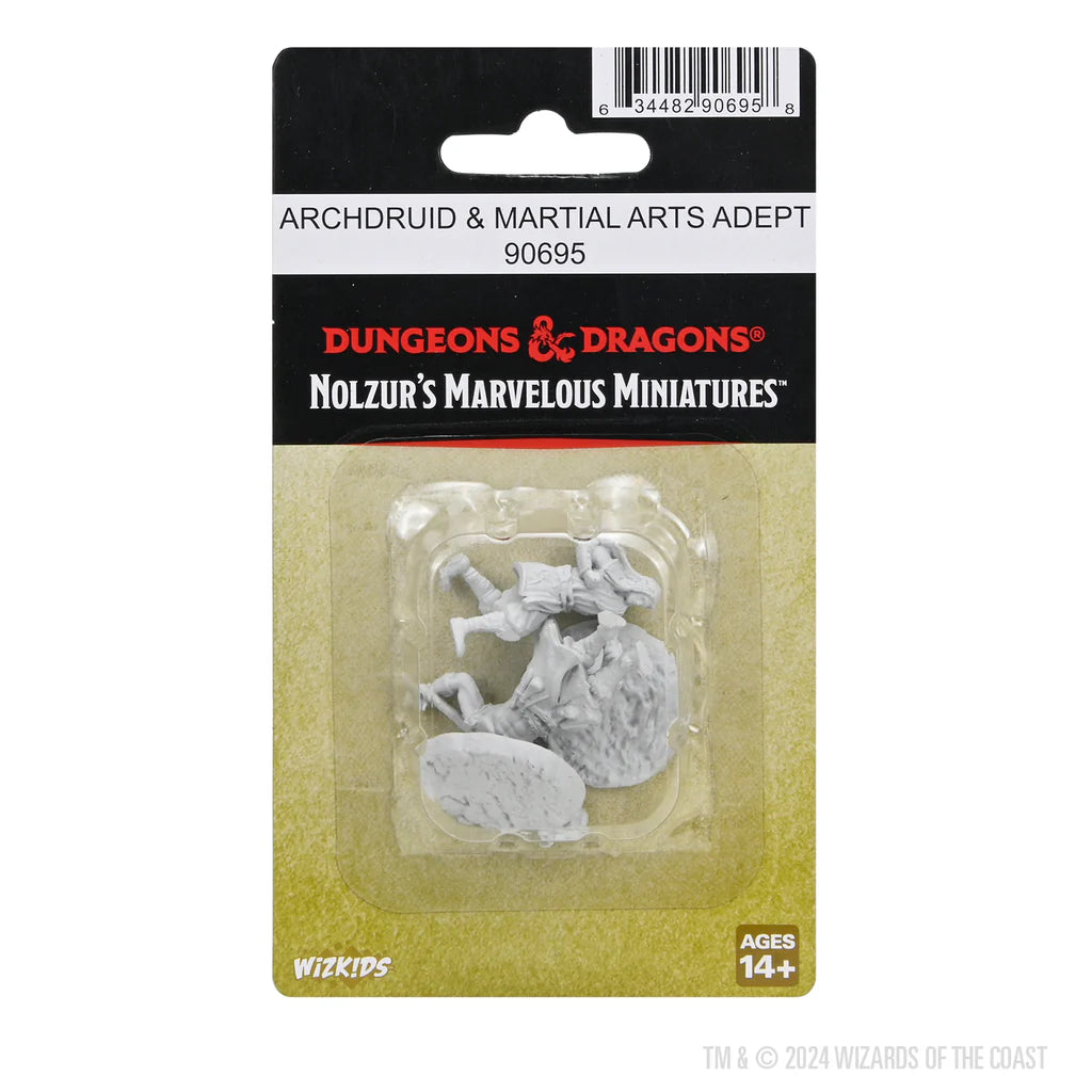 D&D Nolzur's Marvelous Miniatures: Archdruid & Martial Arts Adept Miniatures WizKids