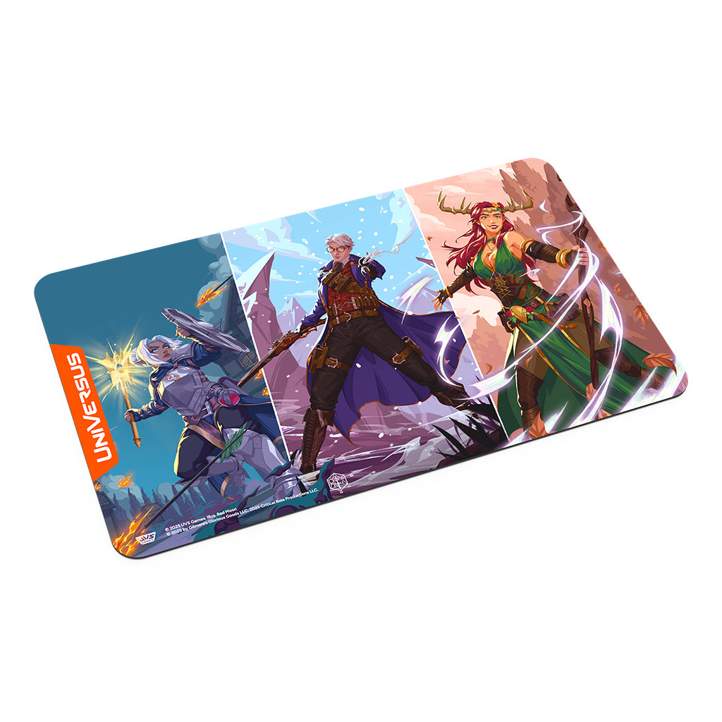 UniVersus Critical Role: Heroes of Exandria Playmat (4 options) Supplies Asmodee PM CR Pike Percy Keyleth