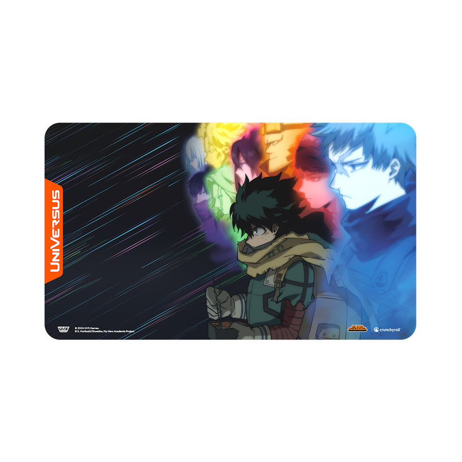 UniVersus My Hero Academia Playmat (2 options) Supplies Asmodee PM MHA Wielding One For All  