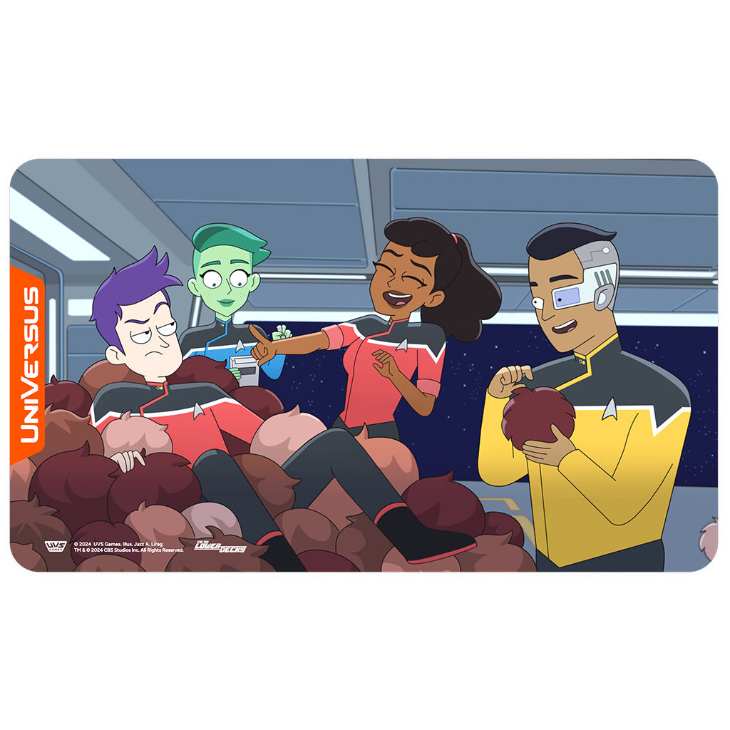 UniVersus Star Trek Lower Decks Playmat: Tribbles Supplies Asmodee