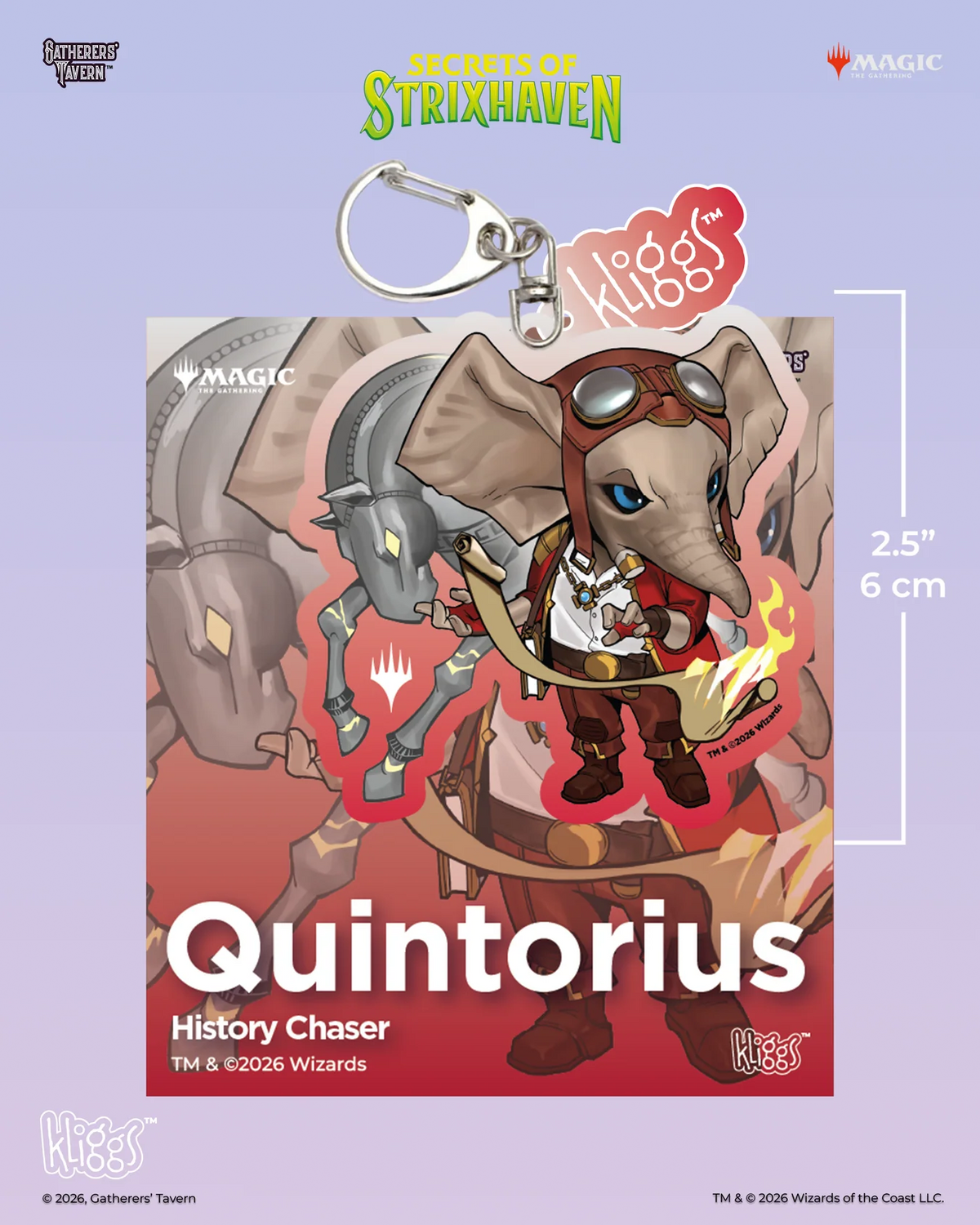 Gatherers' Tavern Secrets of Strixhaven Kliggs Keychain (10 Options) Supplies Gatherers' Tavern SOS Keychain Quintorius