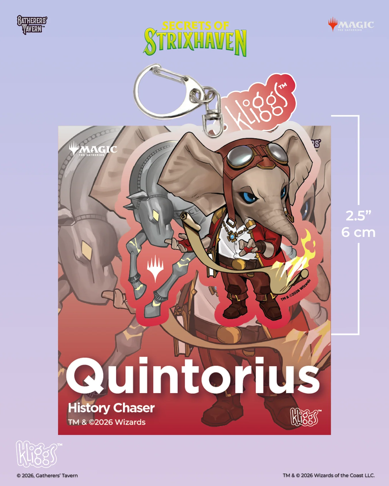 Gatherers' Tavern Secrets of Strixhaven Kliggs Keychain (10 Options) Supplies Gatherers' Tavern SOS Keychain Quintorius