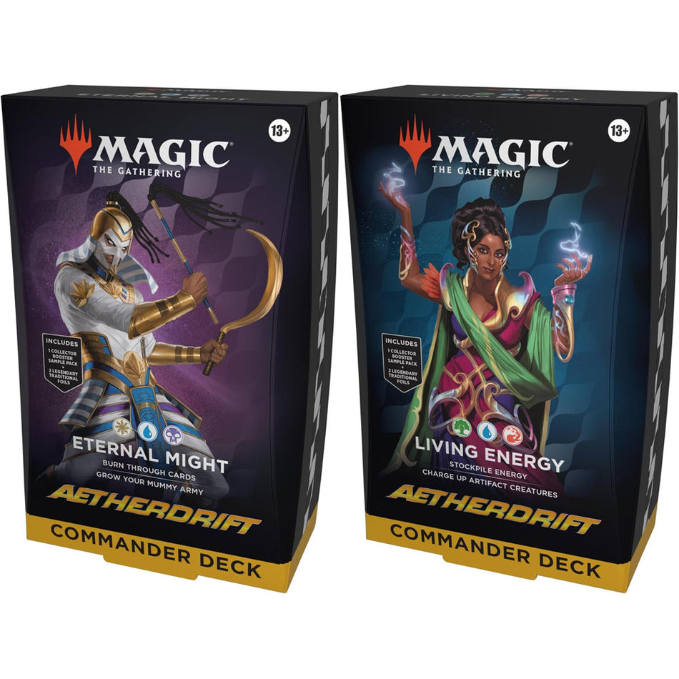 MTG [DFT] Aetherdrift Commander Decks (3 options) Trading Card Games Wizards of the Coast DRC Both Deck Bundle