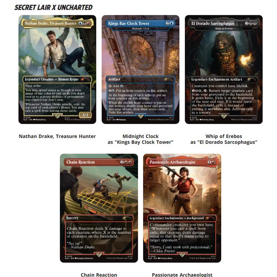 MTG Secret Lair: Uncharted (Nonfoil) Trading Card Games Wizards of the Coast MTG SLD Uncharted Nonfoil