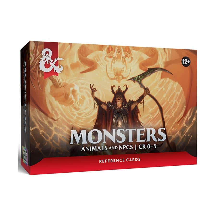 D&D Reference Cards Monsters (Animals & NPCs) Supplies Wizards of the Coast D&D Ref Cards Monsters (A&NPCs)