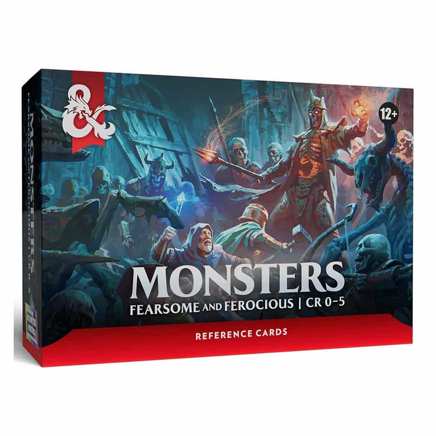 D&D Reference Cards Monsters (Fearsome & Ferocious) Supplies Wizards of the Coast D&D Ref Cards Monsters (F&F)