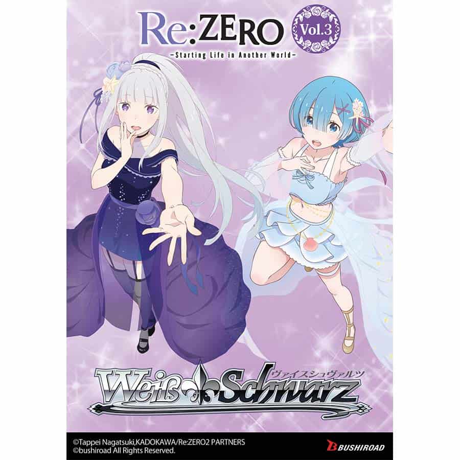 WEISS SCHWARZ: BOOSTER: RE:ZERO STARTING LIFE IN ANOTHER WORLD VOLUME 3 Trading Card Games Bushiroad WS RE:ZERO SLIAW V3