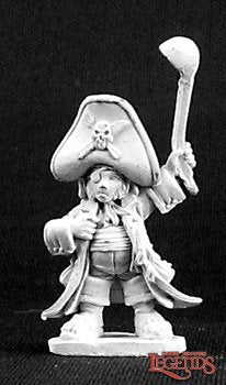 Reaper Metal Miniatures Bergo Ironbelly, Halfling Pirate (03261) Home page Other   