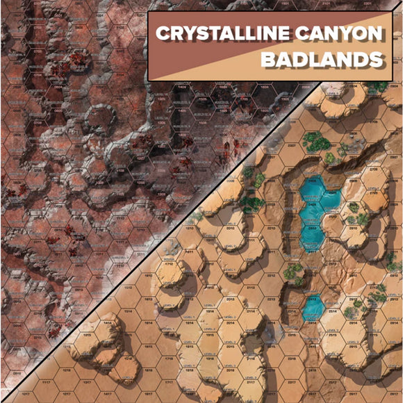 BattleTech BattleMap Alien Crystalline Canyon/Badlands Supplies Catalyst Game Labs   