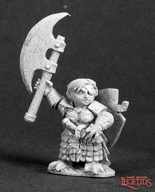 Reaper Metal Miniatures Ursula Silverbraid, Female Dwarf Warrior  (03293) Home page Other   