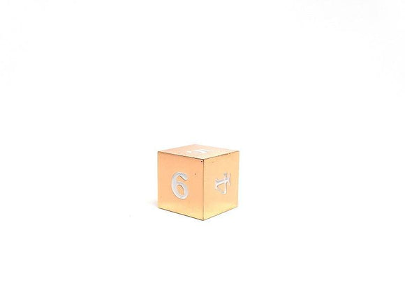 Easy Roller Rose Gold White Single D6 Home page Easy Roller Dice   