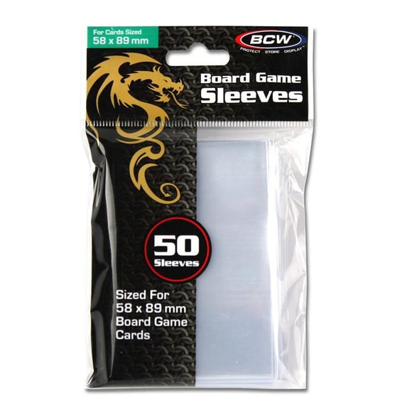 BCW Board Game Sleeves 50ct 58x89mm Home page BCW   
