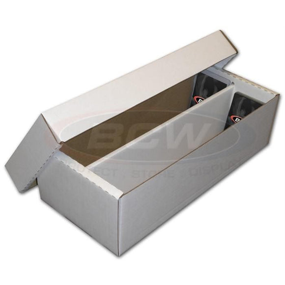 Cardboard Card Storage Box - 1600 ct Shoebox Supplies BCW   