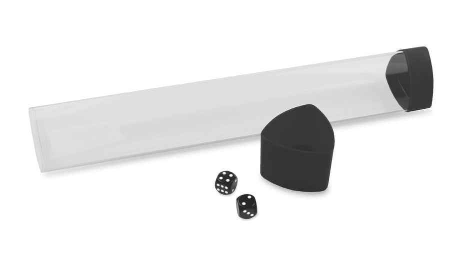 BCW Playmat Tube with Dice Cap - Black Supplies BCW   