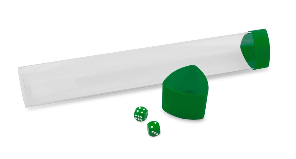 BCW Playmat Tube with Dice Cap - Green Supplies BCW   