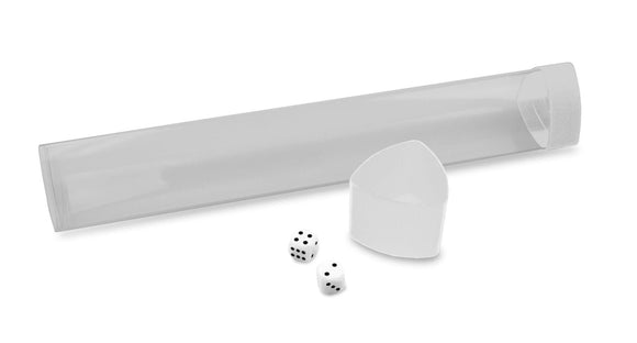 BCW Playmat Tube with Dice Cap - White Home page BCW   
